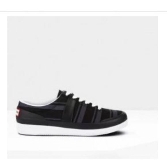Hunter Other - Men's Hunter Garden Stripe Lo Top Trainers